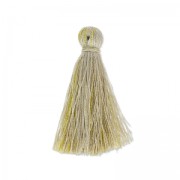 Pompón imitación de seda 95 mm Dorado/Sand x1|raw }}