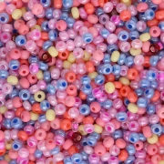 Cuentas de Rocalla Preciosa 11/0 de 2 mm - Mezcla de colores pastel x 20 g