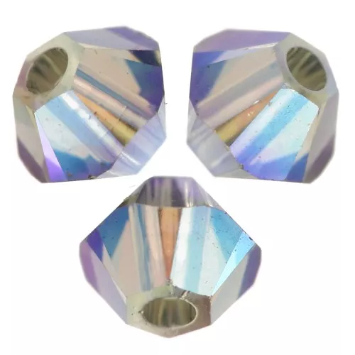 PureCrystal 5328 Peonzas de cristal de 3 mm - Diamante negro AB 2X x50