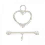 Cierre de aro y barrita decorado 16 mm Plata 925 x1|raw }}