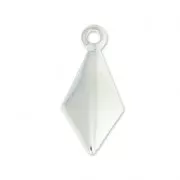 Dijes diamante 12x5.6 mm de Plata 925 x4