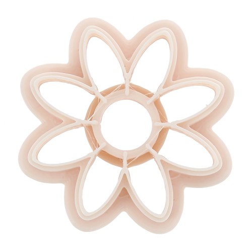 Cortapastas de girasol de polímero biodegradable de 30 mm - Beige x1