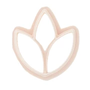 Emporte-pièce épi 26x23.5 mm en polymère biodégradable - Beige x1