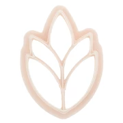 Emporte-pièce grand épi 36x25 mm en polymère biodégradable - Beige x1