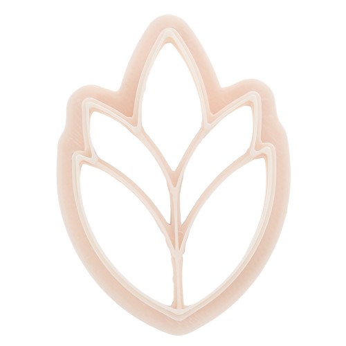 Cortapastas de polímero biodegradable oreja grande 36x25 mm - Beige x1