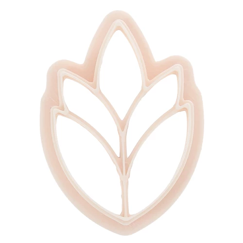 Cortapastas de polímero biodegradable oreja grande 36x25 mm - Beige x1
