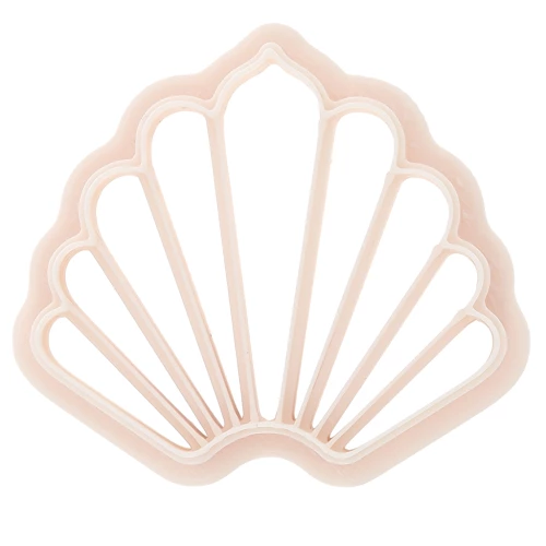 Cortador de conchas 35x40 mm en polímero biodegradable - Beige x1