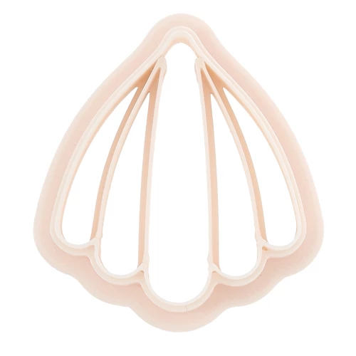 Cortador de conchas 30x27 mm en polímero biodegradable - Beige x1