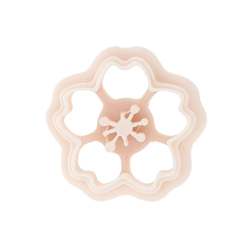 Cortapastas flor de cerezo 17x18 mm polímero biodegradable - Beige x1