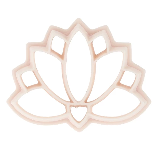 Cortapastas de polímero biodegradable flor de loto 31x41 mm - Beige x1