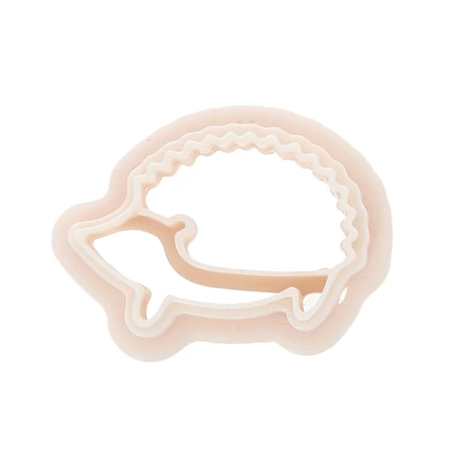 Mini cortapastas erizo 14x21 mm en polímero biodegradable - Beige x1