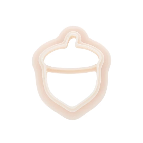 Mini cortador de bellotas 18x14 mm en polímero biodegradable - Beige x1
