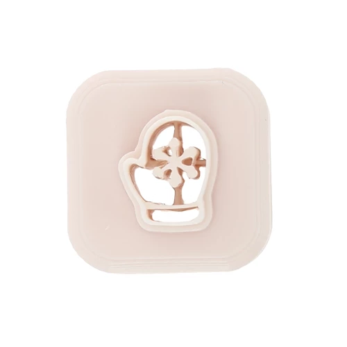 Mini cortapastas guante de Navidad 10x8 mm en polímero biodegradable - Beige x1