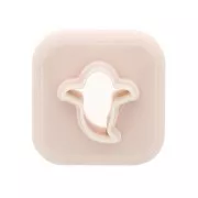 Mini emporte-pièce fantôme 11 mm en polymère biodégradable - Beige x1