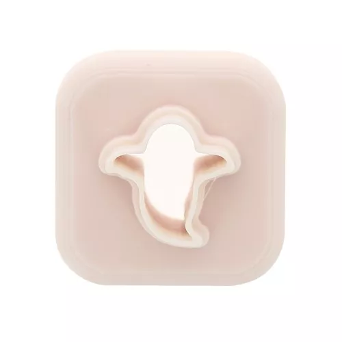 Cortapastas mini fantasma de polímero biodegradable de 11 mm - Beige x1
