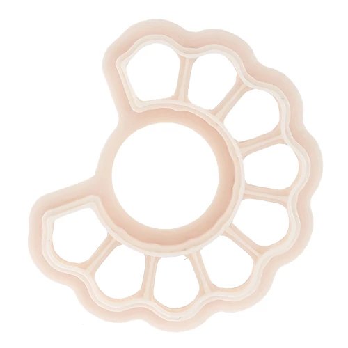 Cortapastas criollo calado 26x31 mm en polímero biodegradable - Beige x1