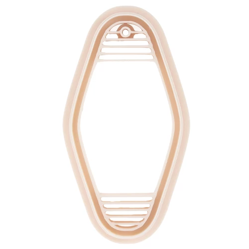 Llavero punzón motel 65x32 mm en polímero biodegradable - Beige x1