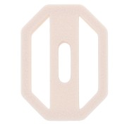 Cortapastas octogonal calado de 31 x 22 mm de polímero biodegradable - Beige x1
