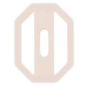Cortapastas octogonal calado de 31 x 22 mm de polímero biodegradable - Beige x1