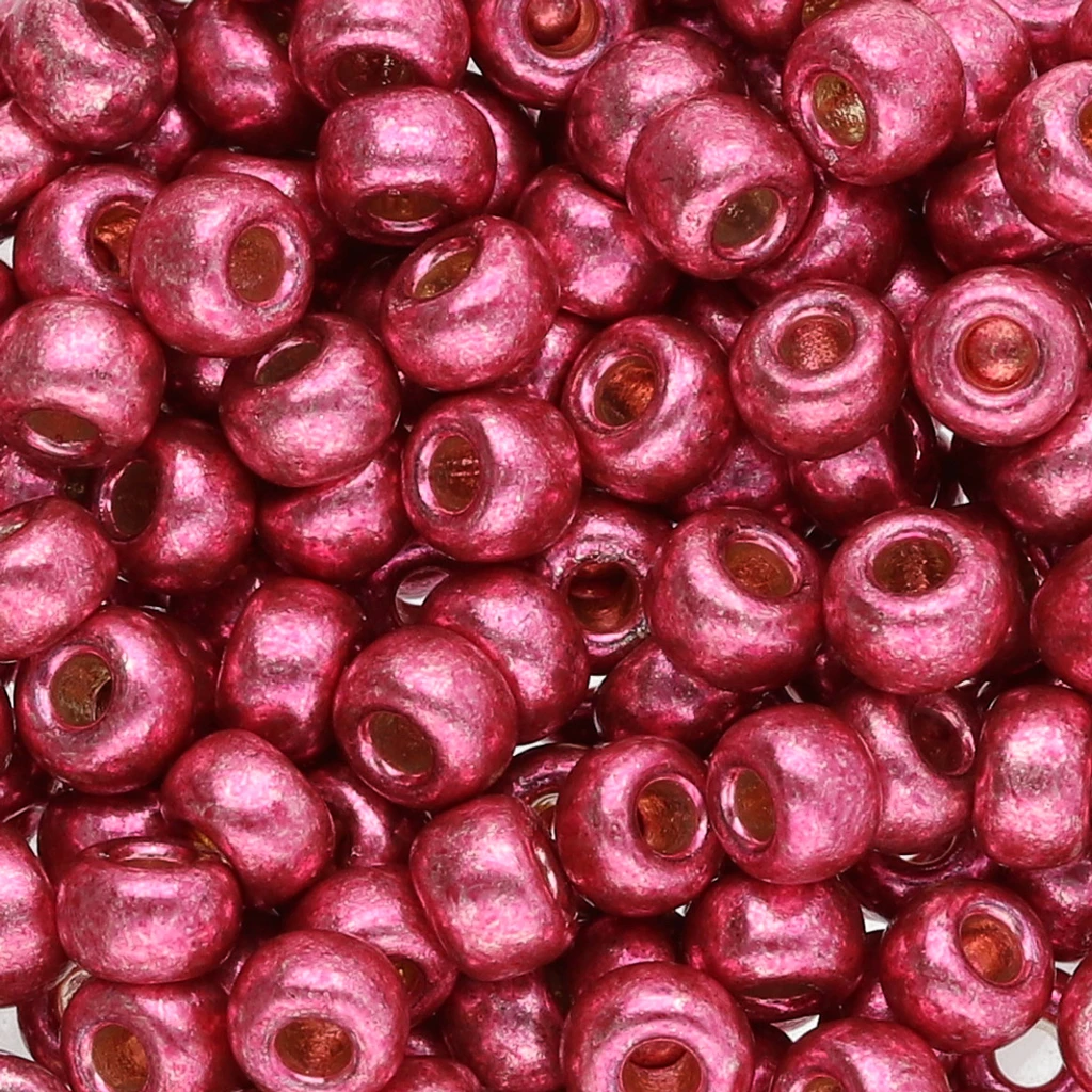 Rocalla Miyuki Duracoat 6/0 4219 - Magenta Galvanizado x8g - Perles & Co