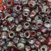 Rocalla Miyuki 6/0 4503 - Rojo Llama Transparente Picasso x8g|raw }}