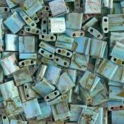 Miyuki Tila Beads 5x5x1.9 mm TL-4514  - Op Turquesa Blue Picasso x10g