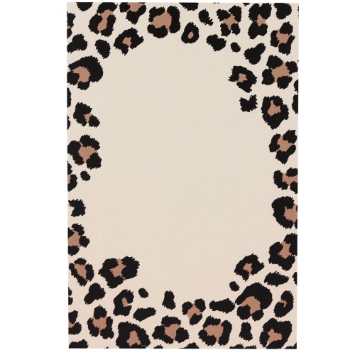 Tarjetas de joyería 9x6 cm - Estampado leopardo - Beige - Marrón - Negro x20