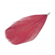 Pluma 90 mm Rojo/rodiado x1
