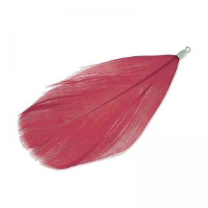 Pluma 90 mm Rojo/rodiado x1