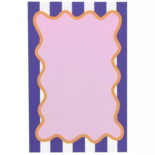 Tarjetas de joyería 9x6 cm - Rayas - Violeta - Blanco - Rosa x20