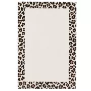 Tarjetas joya 9x6 cm - Estampado leopardo - Beige - Marrón - Negro x20