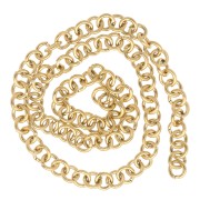 Anillas abiertas 5x1 mm - Acero inoxidable 316L dorado x100