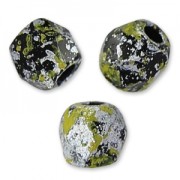 Facetadas 3 mm Jet Tweedy Yellow x50