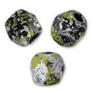 Facetadas 3 mm Jet Tweedy Yellow x50