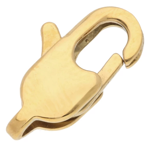 Cierre de mosquetón de 13 mm de longitud - Acero inoxidable 304 Gold x1