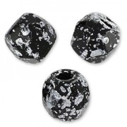 Facetadas 3 mm Jet Tweedy Silver x50|raw }}