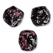 Facetadas 3 mm JetTweedy Pink x50