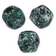 Facetadas 3 mm Jet Tweedy Green x50