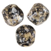 Facetadas 3 mm Jet Tweedy Gold x50|raw }}