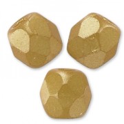 Facetadas 3 mm Alabaster Pastel Amber x50