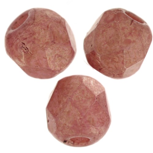 Facetas 3 mm Tiza Blanco Oro Lustre x50