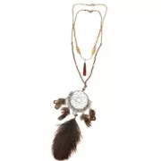 Atrapasueños tejido 60 mm Negro x1