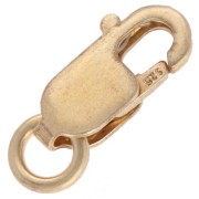 Cierre de langosta largo de 8,5 mm con anilla abierta - Plata de ley 925 dorada x1|raw }}