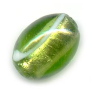 Oliva hoja de plata 19x14 mm Olivine x1|raw }}