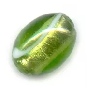 Oliva hoja de plata 19x14 mm Olivine x1