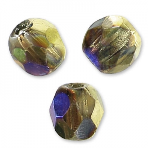 Facetadas 3 mm Crystal California Blue x50