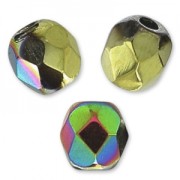 Facetadas 3 mm Crystal California Blooming x50