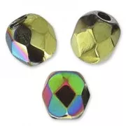 Facetadas 3 mm Crystal California Blooming x50