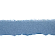 Pato azul - Ruban mousseline effiloché 40 mm - Bleu canard x1m Ruban mousseline effiloché 40 mm - Bleu canard x1m