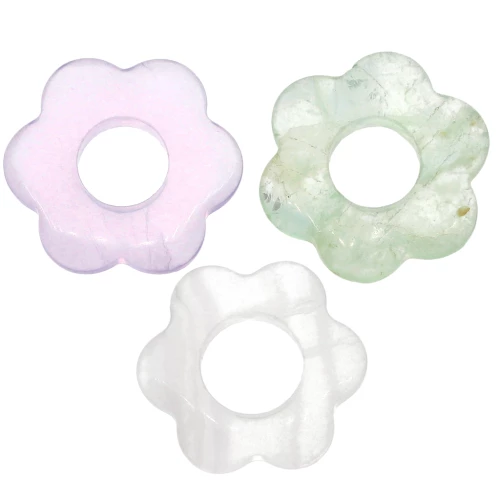 Colgante flor 20 mm - Fluorita x1